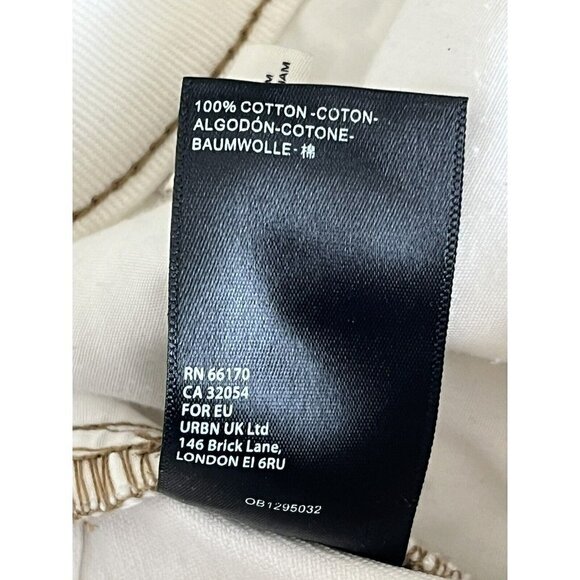 Urban Outfitters BDG High-Rise Mom Jeans in Ecru Distressed Women's Sz 26 - Picture 9 of 12